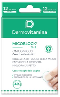 DERMOVITAMINA Micoblock 3in1 Onicomicosi 12 Patch