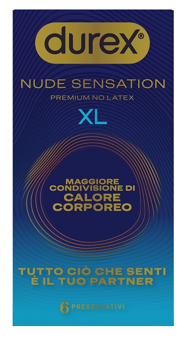 Durex Nude Sensation In Nitrile Xl 6 pezzi - Preservativi Ultra Sottili Lubrificati