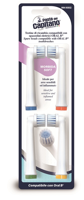 PASTA DEL CAPITANO TESTINE DI RICAMBIO DENTI SENSIBILI 4 PEZZI