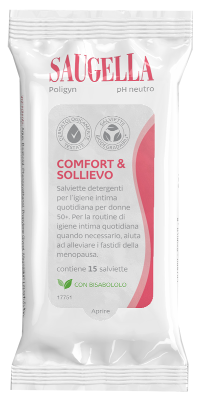 SAUGELLA POLIGYN 15 SALVIETTE DETERGENTI LENITIVE