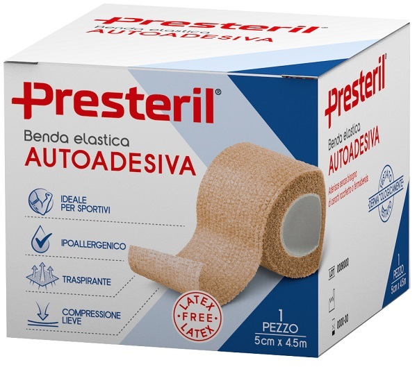 PRESTERIL BENDA ELASTICA AUTOADESIVA 5X450cm SKIN