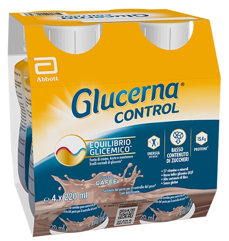GLUCERNA CONTROL CAFFE 4X220ML