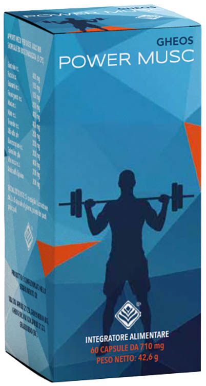 GHEOS POWER MUSC 60 Cps 750mg