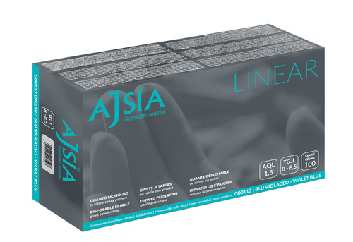 AJSIA Guanti NITRILE L 100pz