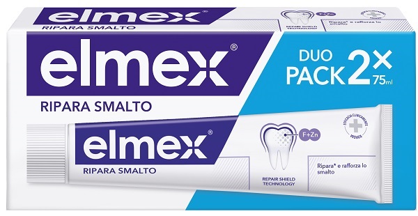 ELMEX Dentifricio Ripara Smalto 2 Pezzi 75ml