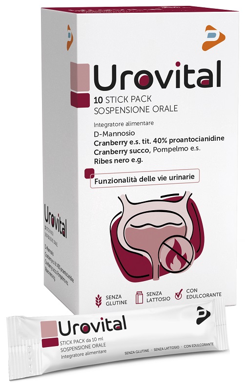UROVITAL 10 STICK PACK - Integratore per la funzionalità delle vie urinarie
