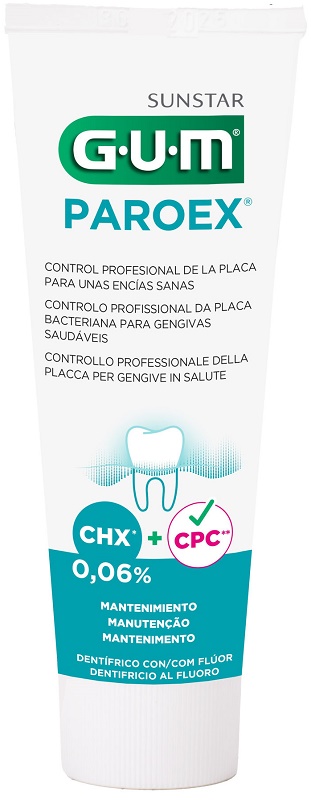 PAROEX Dentifricio Gel Antiplacca Protezione Gengive Chx 0,06% 75ml