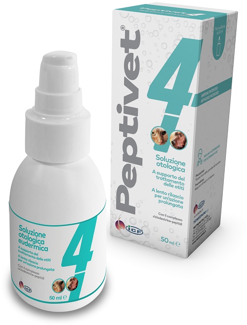 PEPTIVET 4 Soluzione Otologica Cane Gatto 50ml