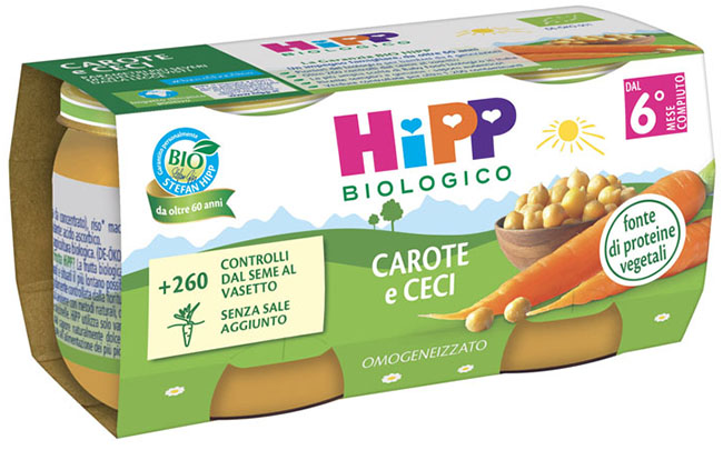 OMO HIPP Bio Carote/Ceci 2x80g