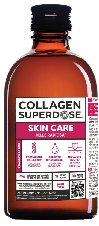 COLLAGEN SUPERDOSE SKIN 300ML - Integratore di collagene per il benessere di pelle, capelli e unghie