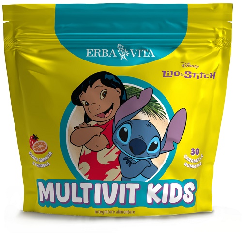DISNEY MULTIVIT KIDS 30 CARAMELLE GOMMOSE - Integratore bimbi per il metabolismo energetico, il benessere delle ossa e il sistema immunitario