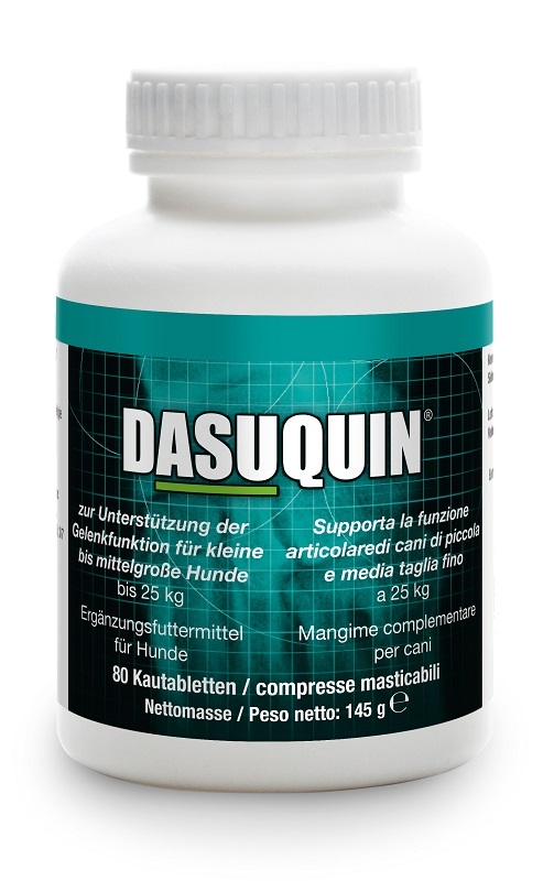 DASUQUIN Mangime Complementare Cani <25Kg S/M 80 Compresse