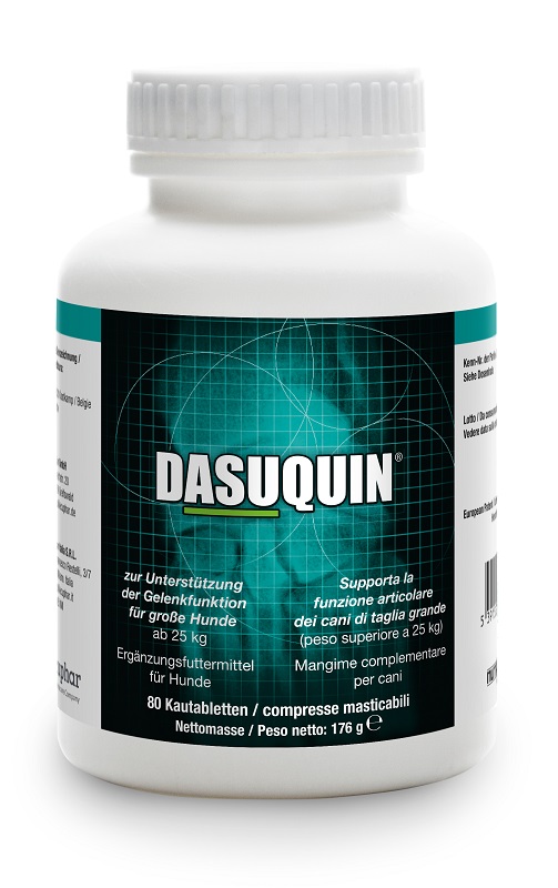 DASUQUIN Cani >25Kg L 80 Compresse - Mangime complementare per cani per la funzione articolare