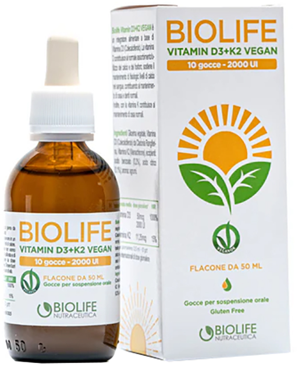 BIOLIFE Vitamin D3+K2 Gtt 50ml