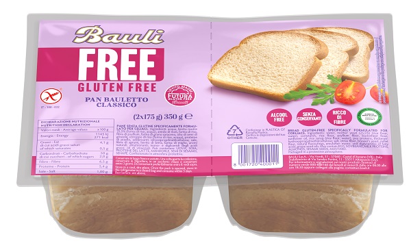 BAULI FREE Pan Bauletto Classico Senza Glutine 350g