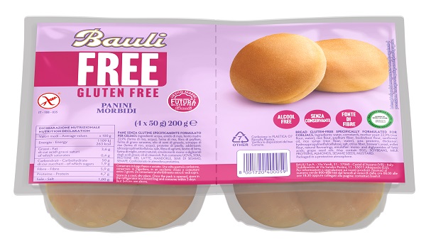 BAULI FREE PANINI MORBIDI SENZA GLUTINE 4 PEZZI