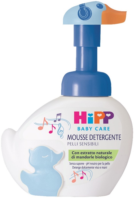 HIPP BABY CARE MOUSSE DETERGENTE VISO MANI PAPERELLA AZZURRA 250ML