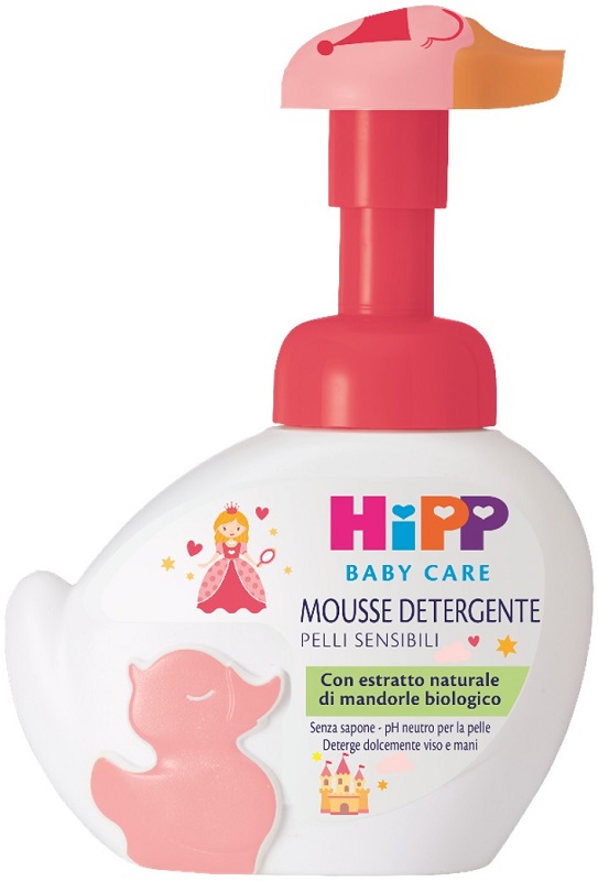 HIPP BABY CARE MOUSSE DETERGENTE VISO MANI PAPERELLA ROSA 250ML