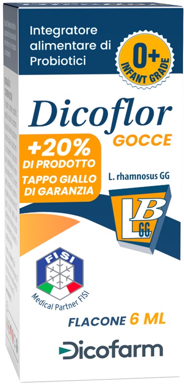 DICOFLOR Gocce 6ml - Integratore per l'equilibrio della flora intestinale