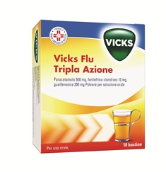VICKS FLU TRIPLA AZIONE SOLUZIONE ORALE 10 BUSTINE