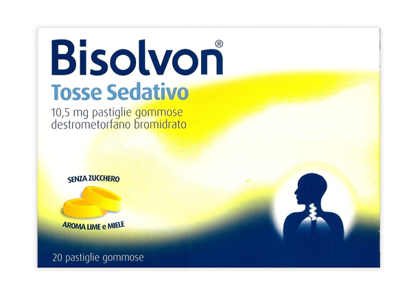 BISOLVON TOSSE SEDATIVO 20 PASTIGLIE 10,5MG