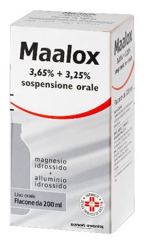 MAALOX OS SOSP 200ML3,65+3,25%