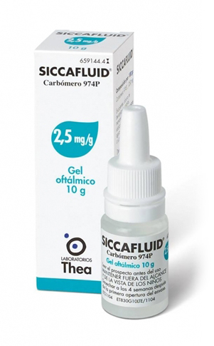 SICCAFLUID GEL OFT 10G 2,5MG/G