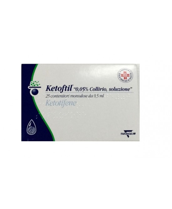 KETOFTIL COLLIRIO 25 FLACONCINI 0,5ML 0,5MG/ML
