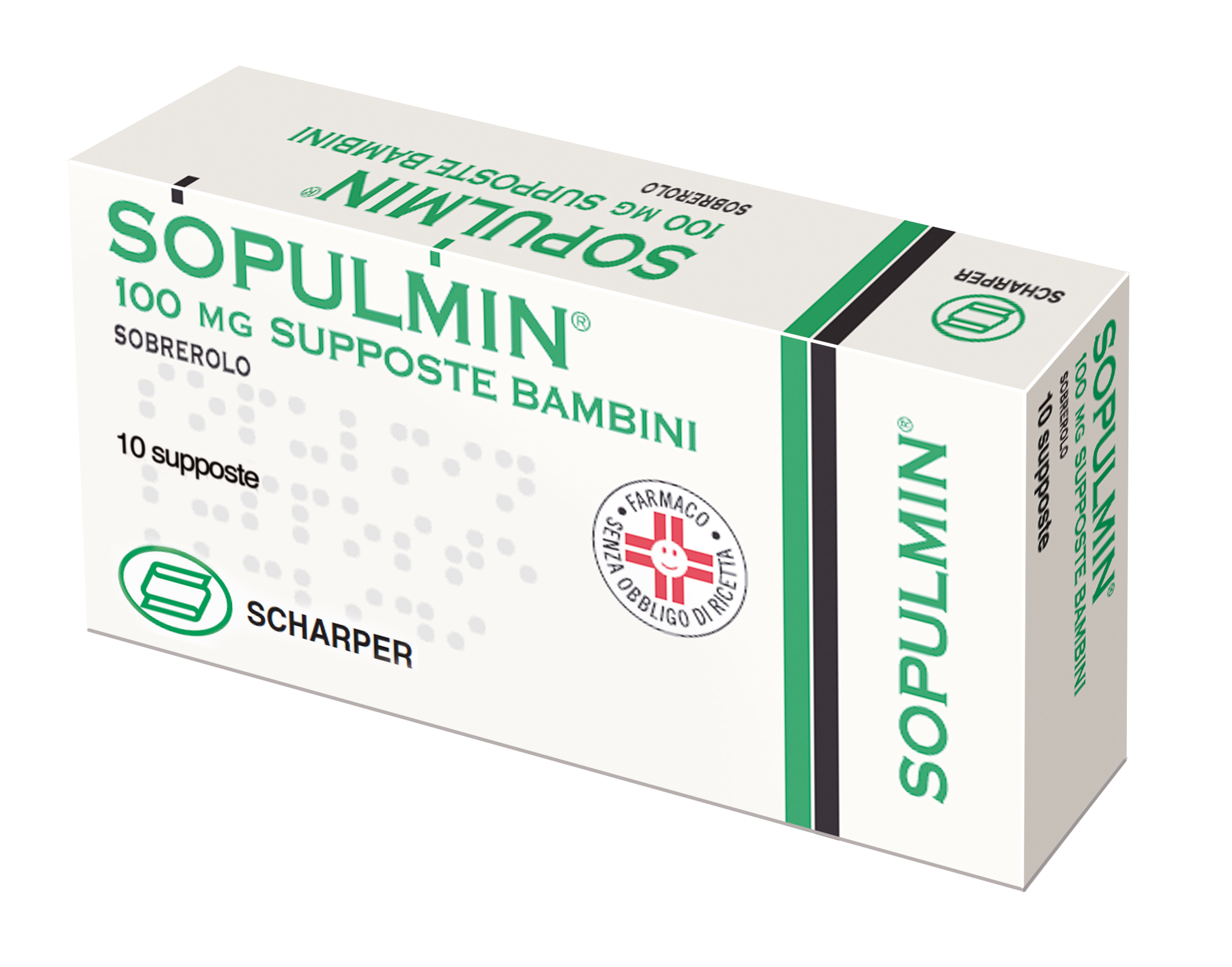 SOPULMIN BB 10SUPP 100MG