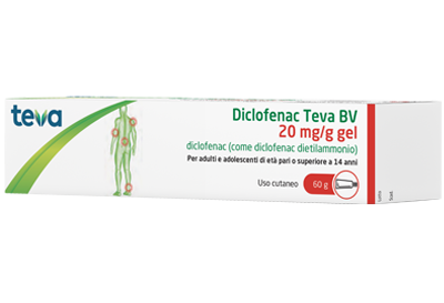 DICLOFENAC TEVA GEL 60G 20MG/G