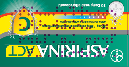 ASPIRINAACT 10CPR EFF800+480MG