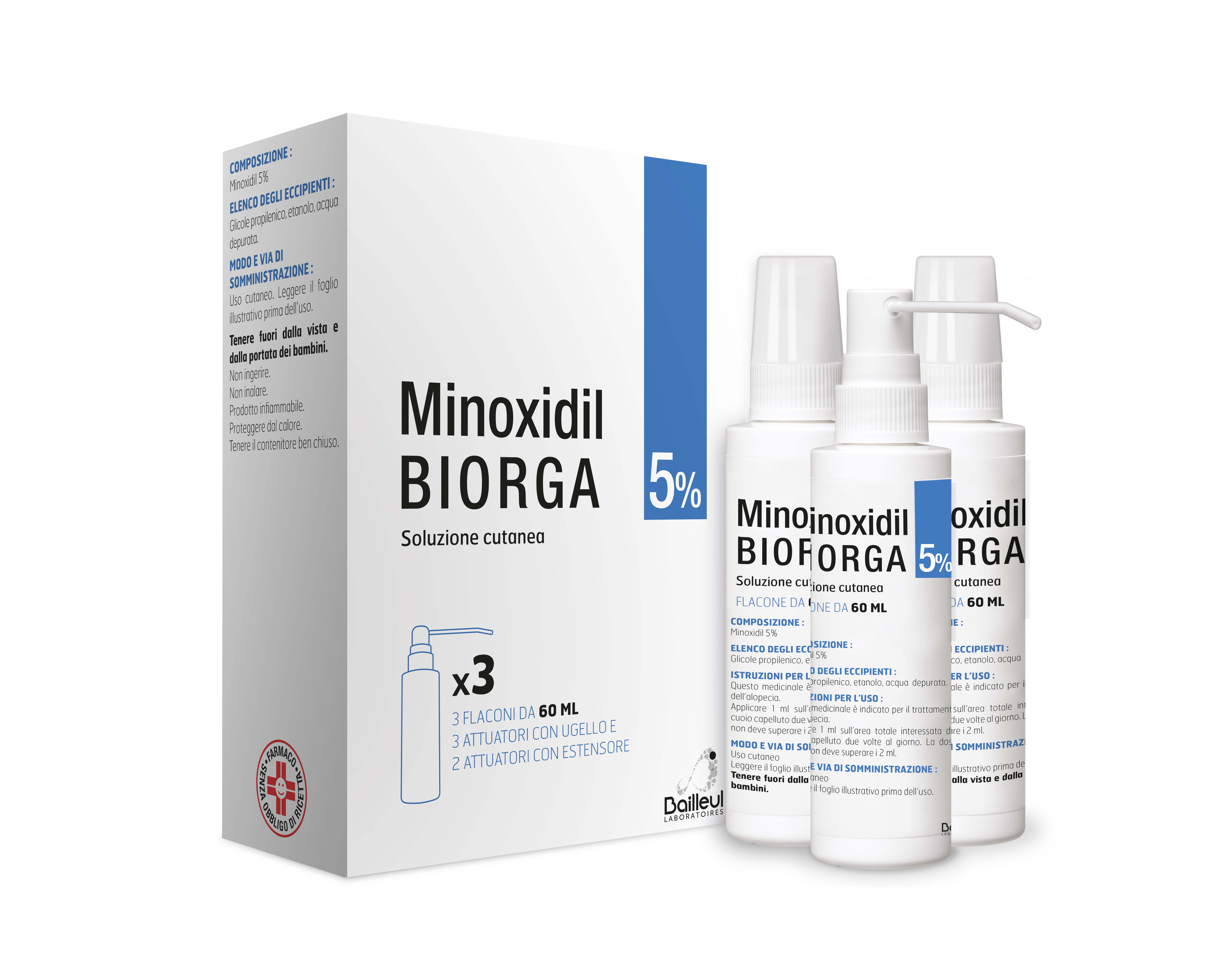 MINOXIDIL BIORGA SOL CUT 3FL5%