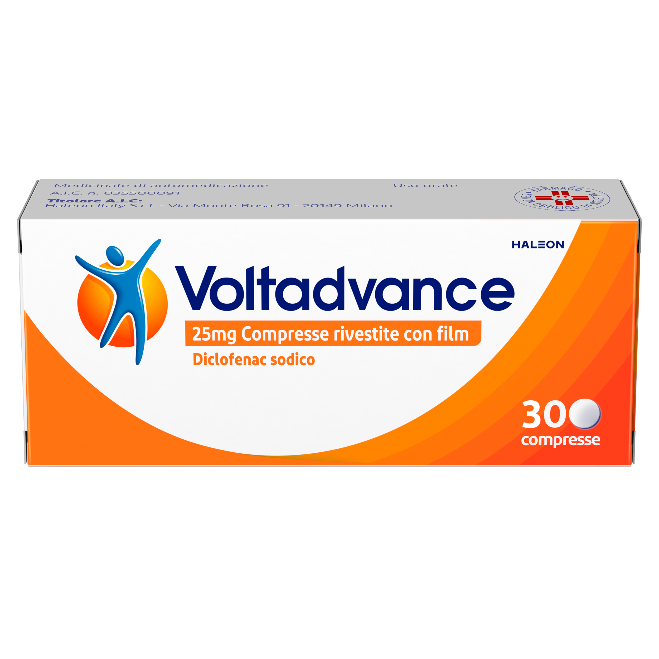 VOLTADVANCE 30 COMPRESSE RIVESTITE 25MG